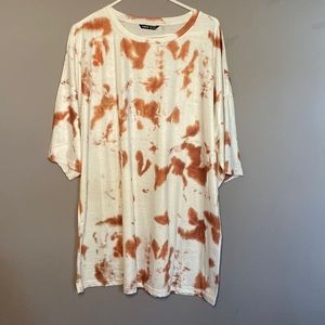 SHEIN camel brown t-shirt dress